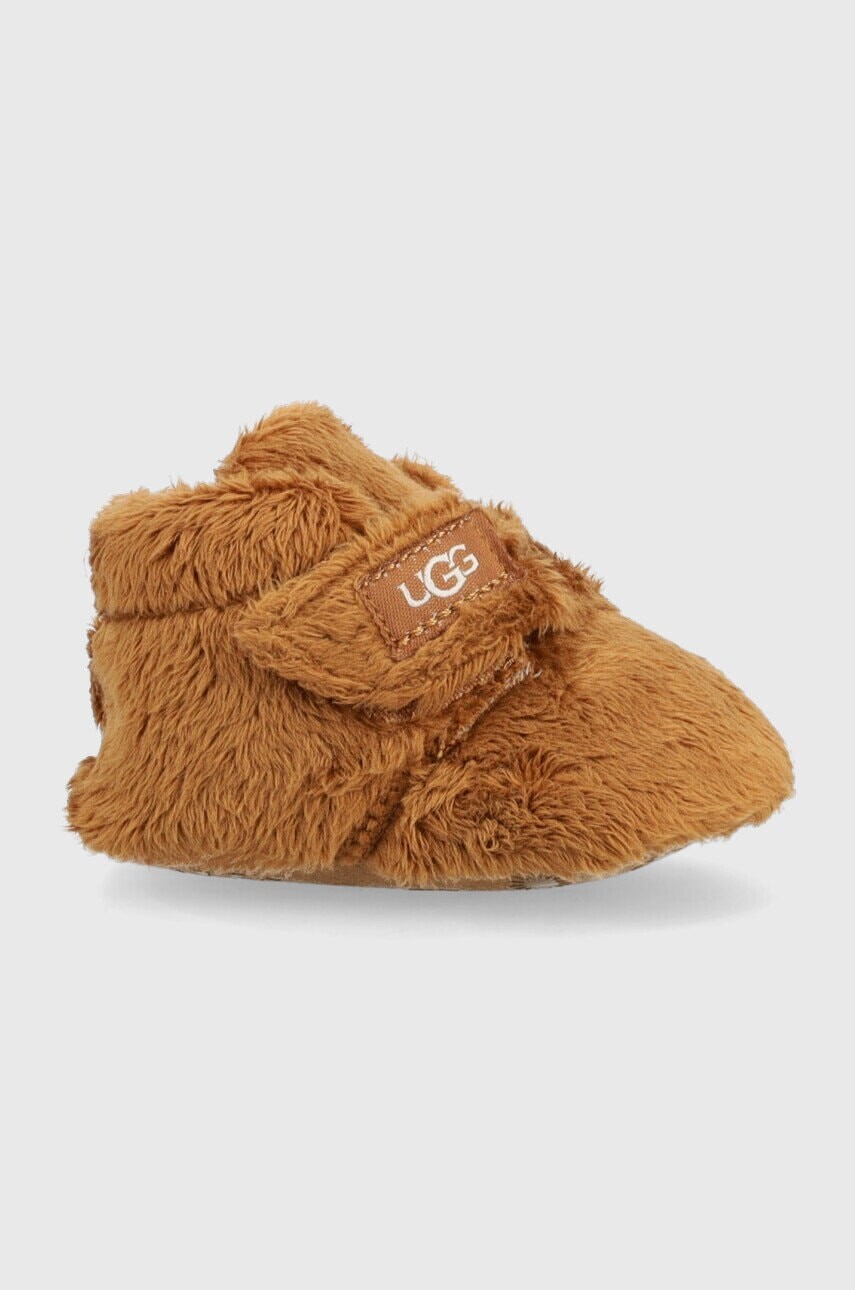 Topánky pre bábätká UGG Bixbee hnedá farba,
