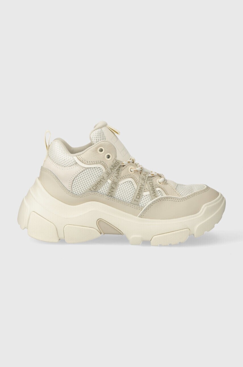 Tenisky Tommy Jeans TJW MODULAR RUNNER béžová farba, EN0EN02473