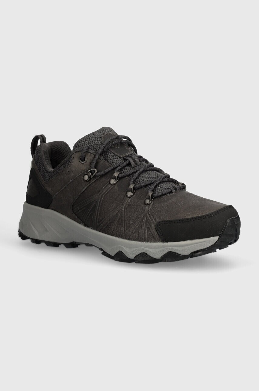 Topánky Columbia Outdry Leather Peakfreak II pánske, šedá farba, 2077351