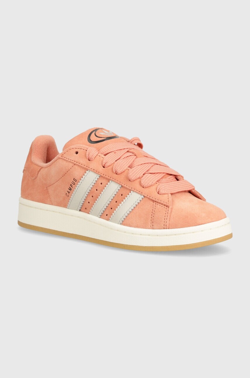 Semišové tenisky adidas Originals CAMPUS 00s ružová farba, ID8268