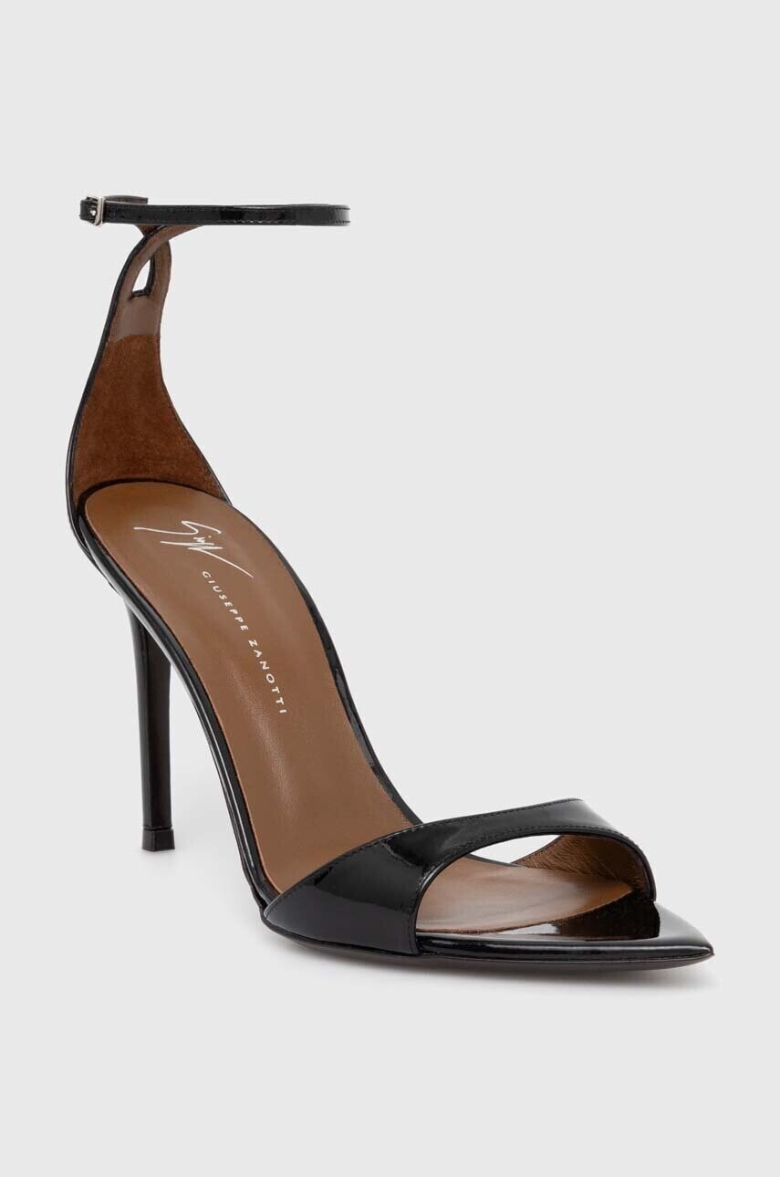 Kožené sandále Giuseppe Zanotti Intrigo čierna farba, I400006.002