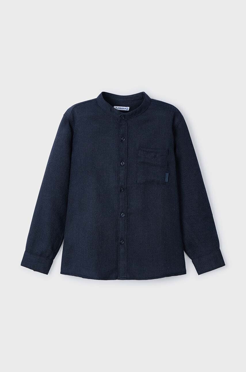 Detská košeľa Mayoral tmavomodrá farba, 4111
