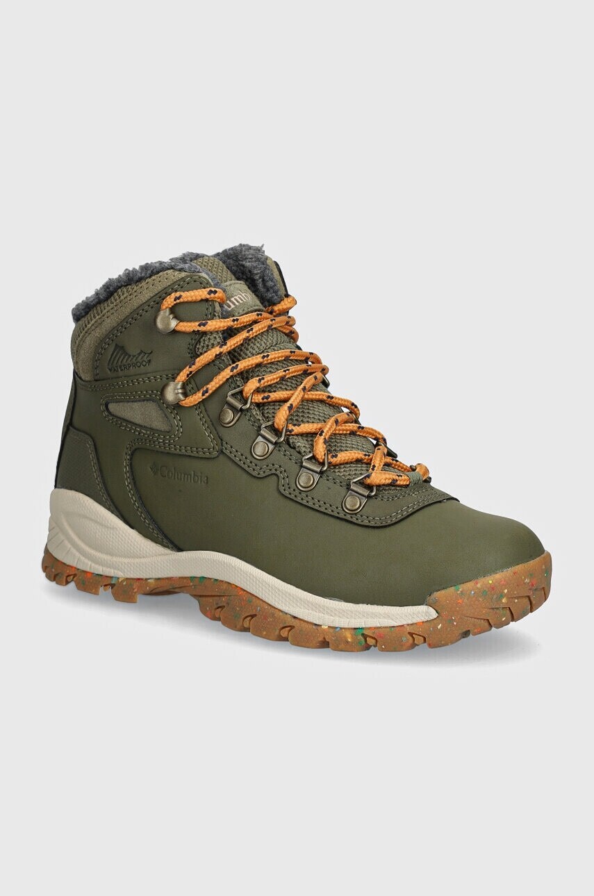 Topánky Columbia Newton Ridge Waterproof Omni-Heat zelená farba, 2100221
