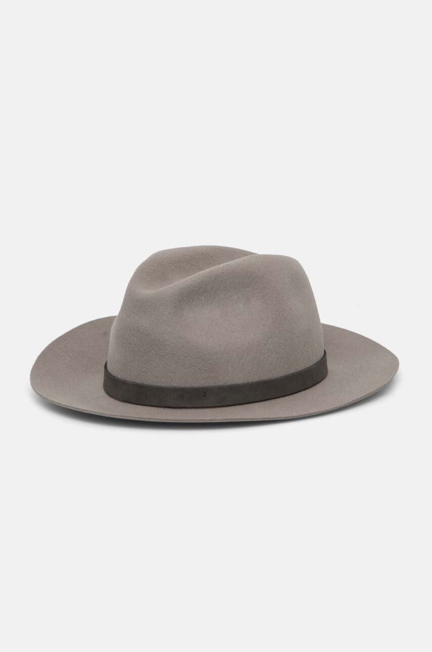 Vlnený klobúk Emporio Armani šedá farba, vlnený, 637044 4F510