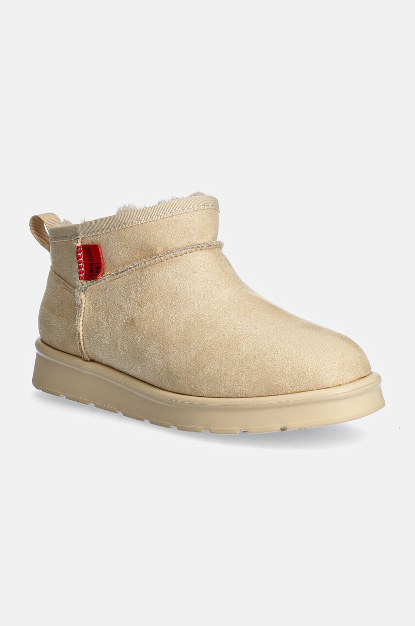 Snehule Love Moschino béžová farba, JA24043H1LJAW131
