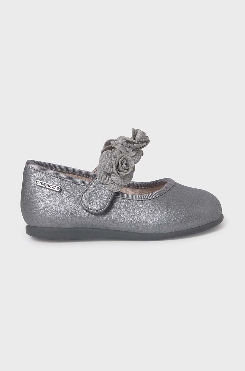 Detské balerínky Mayoral šedá farba, 42472