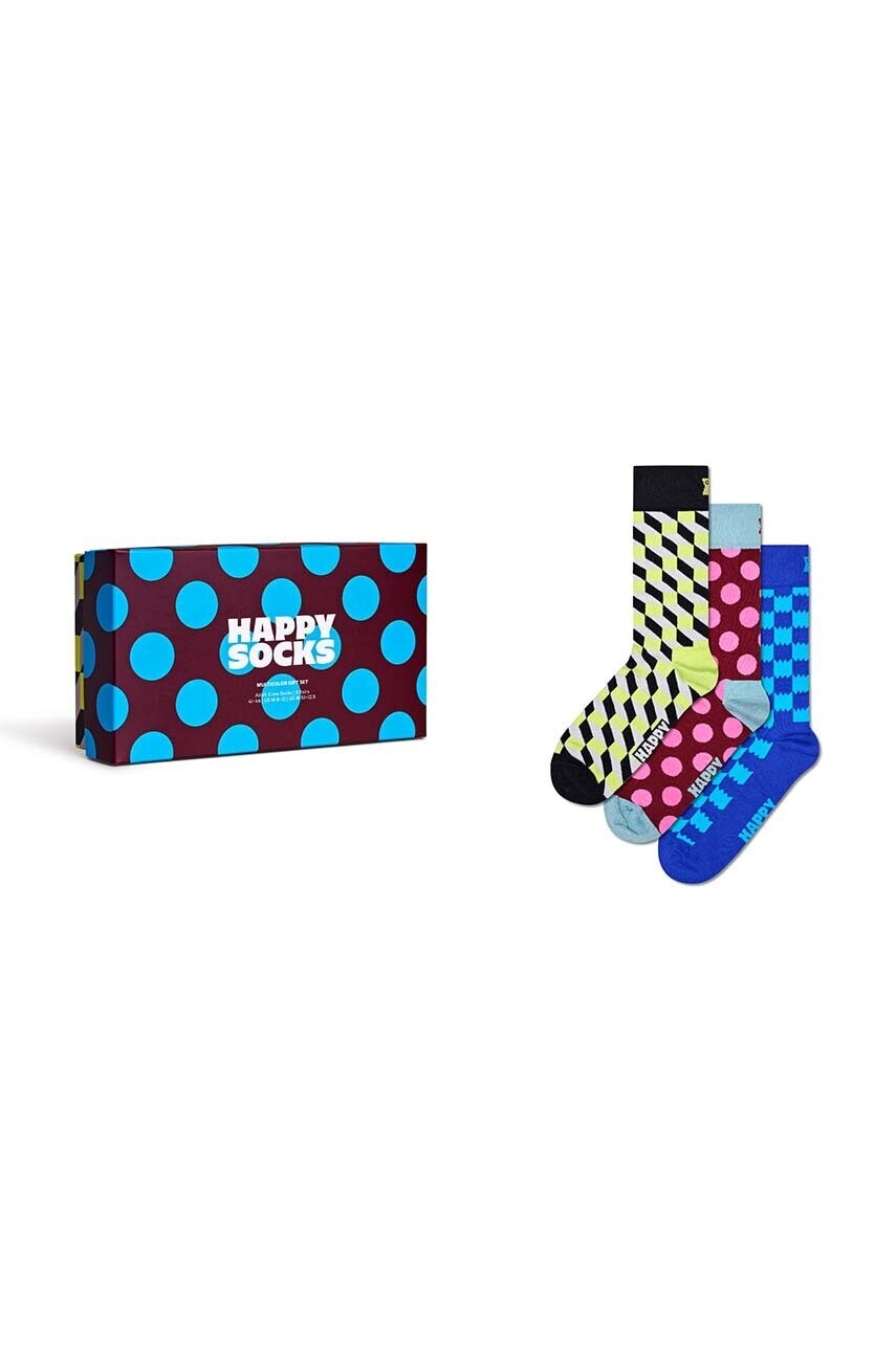 Ponožky Happy Socks 3-Pack Multicolor Gift Set 3-pak P001721