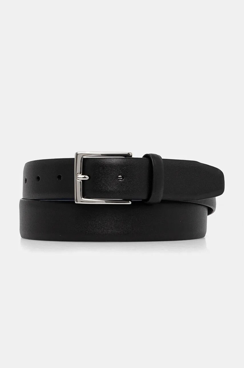 Opasok Hackett London pánsky, čierna farba, HM413222