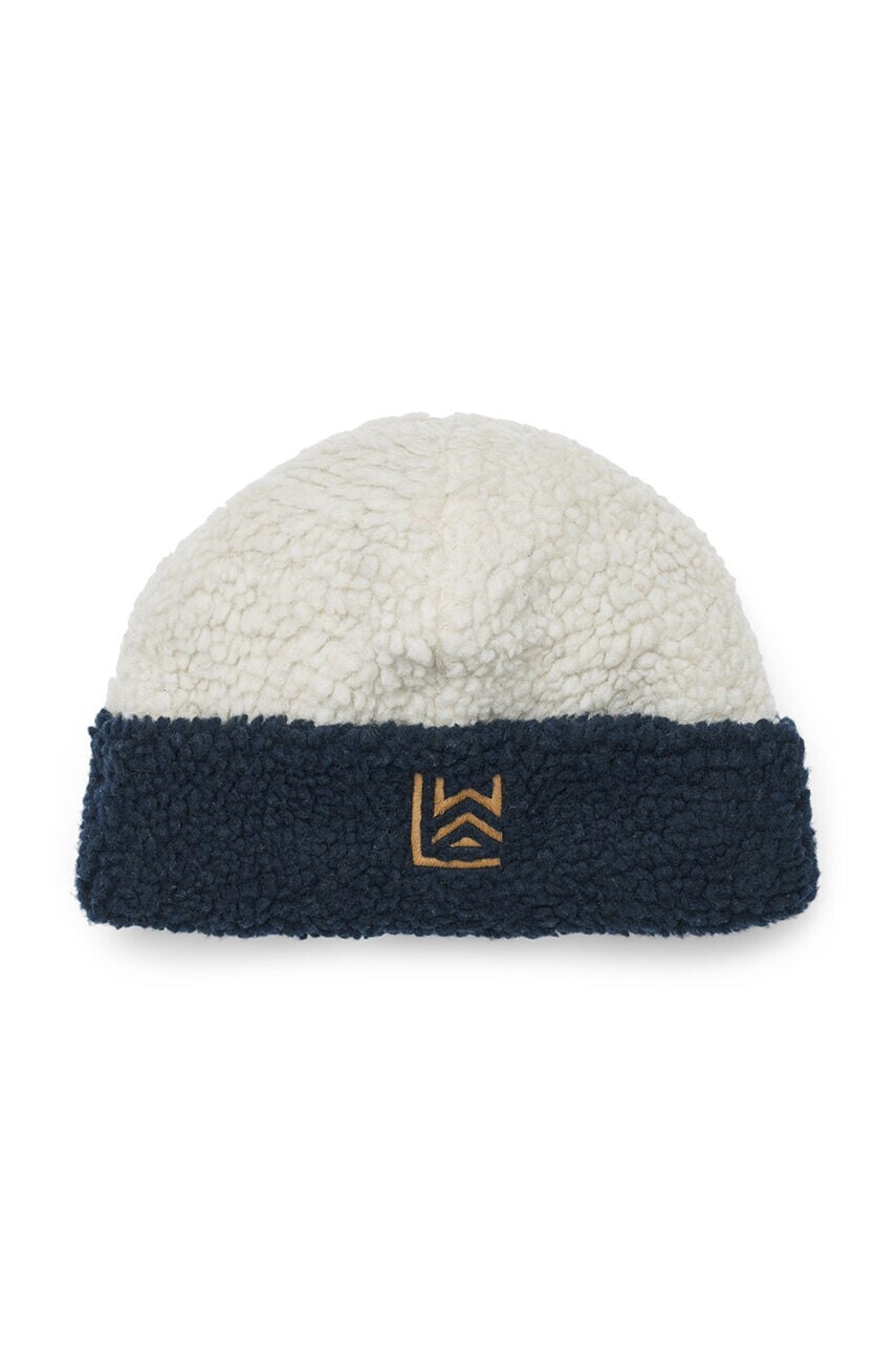 Detská čiapka Liewood Selene Beanie tmavomodrá farba biela, LW19440
