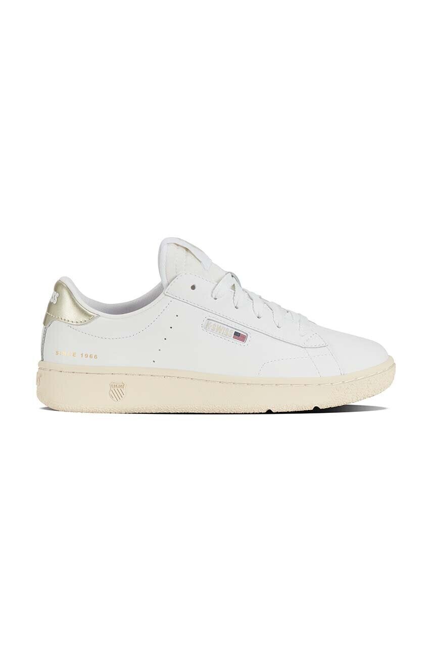 Kožené tenisky K-Swiss SLAMMKLUB CC biela farba, 98911.149.M