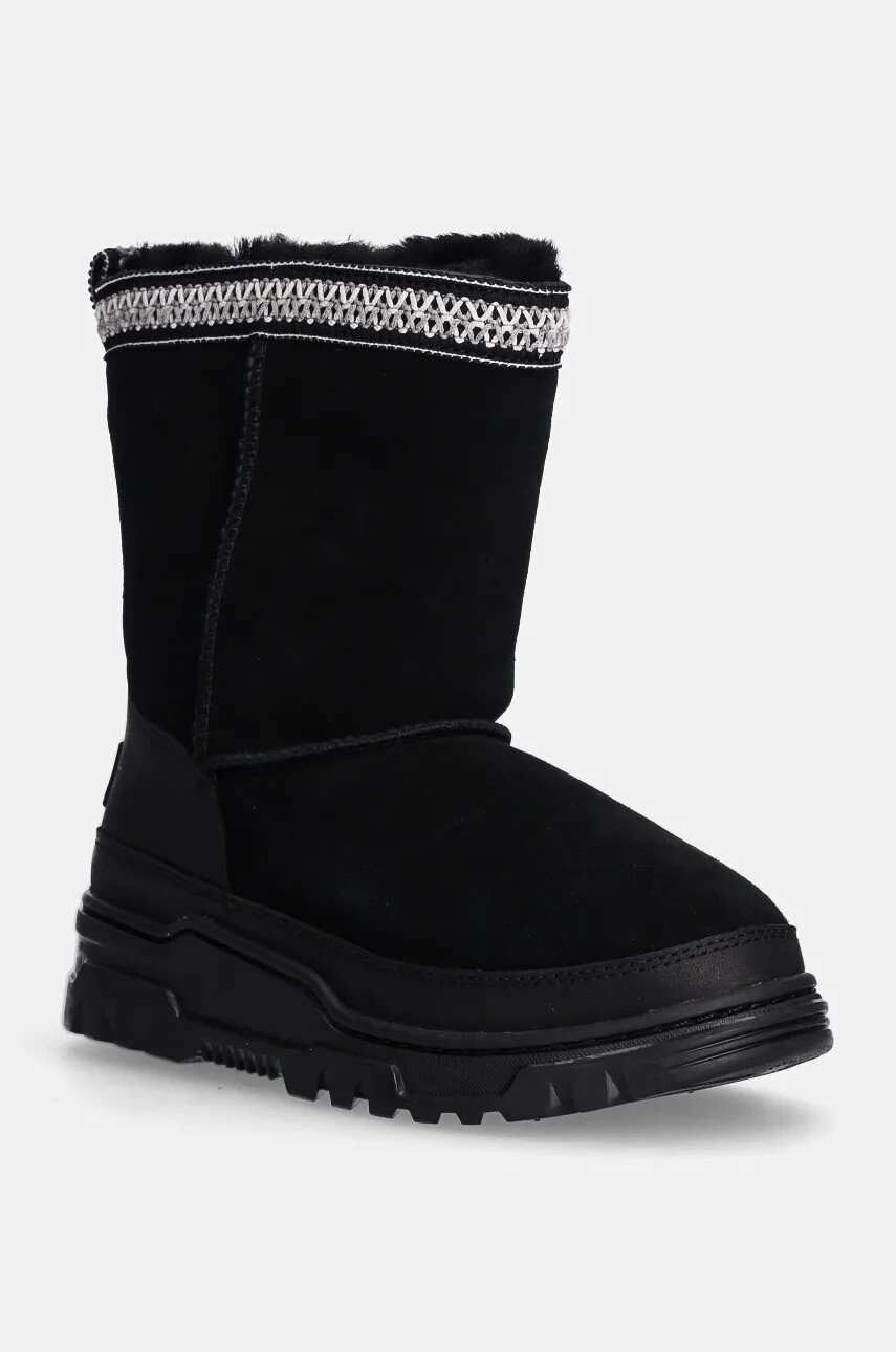 Detské snehule UGG KIDS CLASSIC SHORTRAILGAZER čierna farba, 1157694K