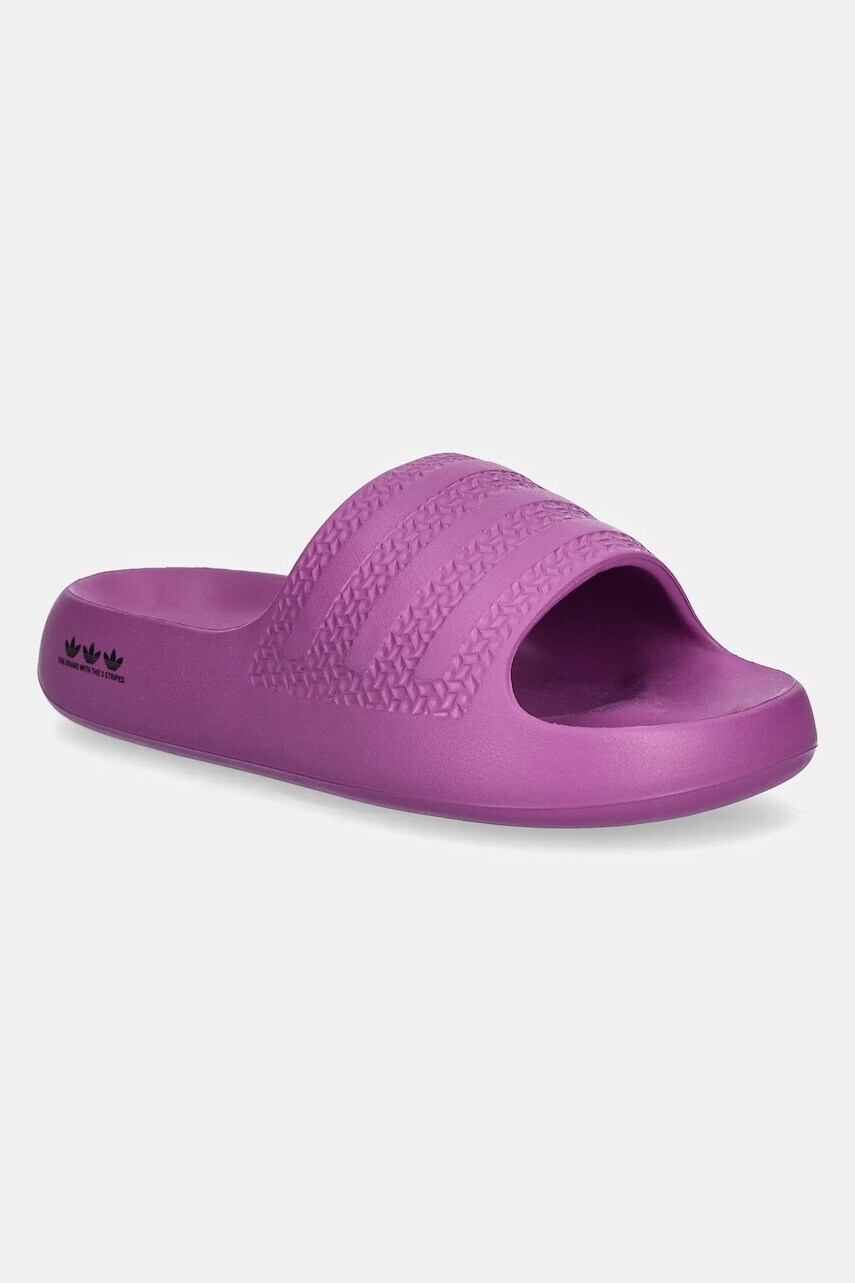 Šľapky adidas Originals Adilette Ayoon dámske, fialová farba, na platforme, IF9454