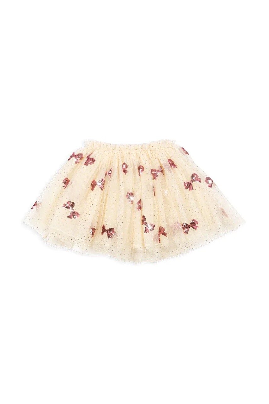 Sukňa Konges Sløjd YVONNE SKIRT béžová farba, mini, áčkový strih, KS102157