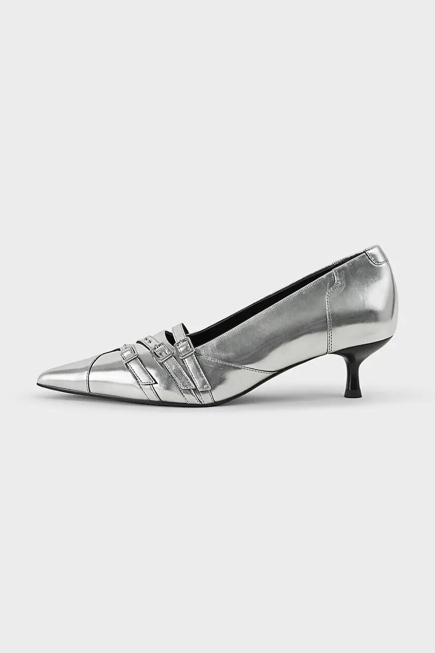Kožené lodičky Vagabond Shoemakers LYKKE strieborná farba, 5714-183-79