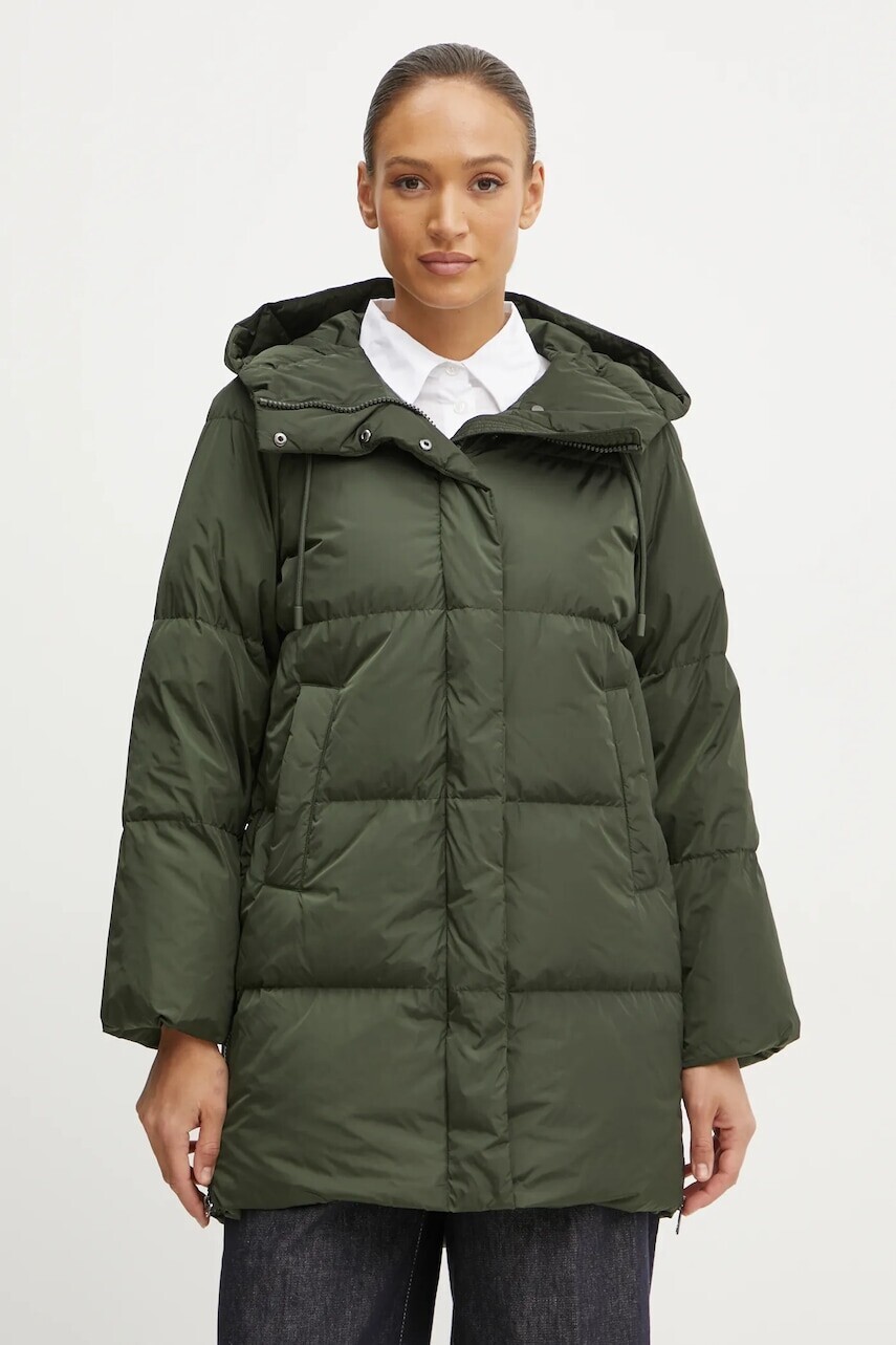 Bunda Weekend Max Mara dámska, zelená farba, zimná, 2425496042600