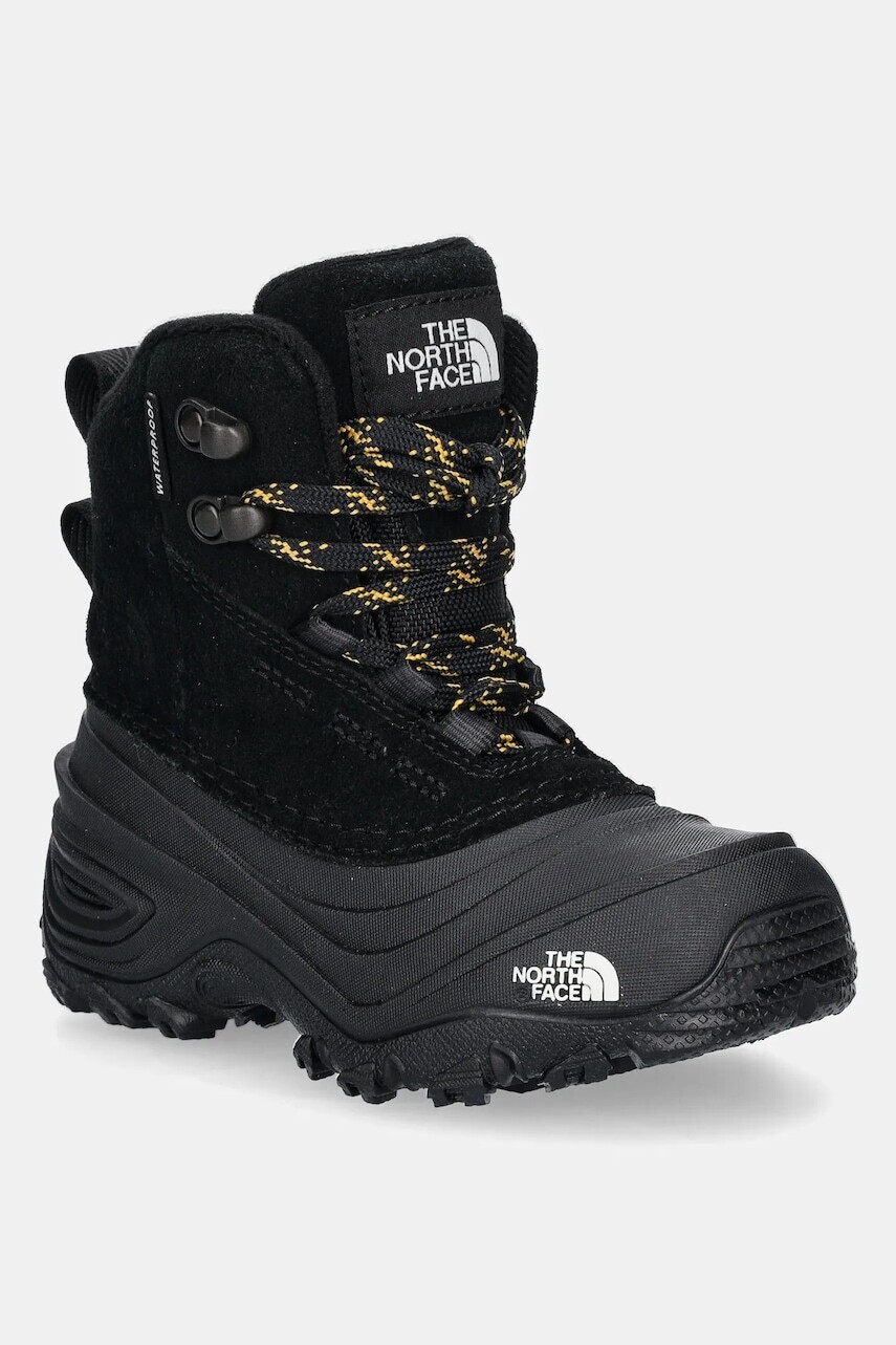 Detské semišové topánky The North Face CHILKAT V LACE WP čierna farba, NF0A7W5YKX71