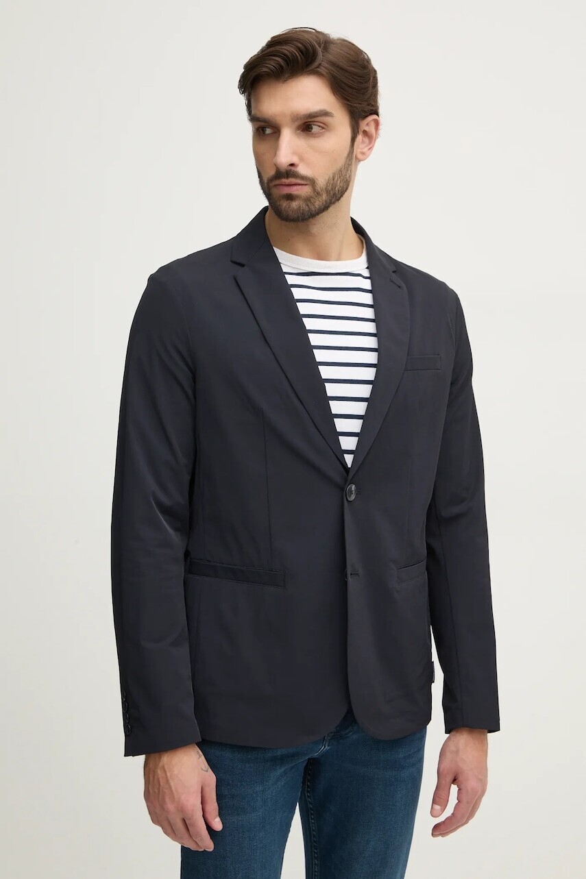 Sako Armani Exchange pánske, tmavomodrá farba, 8NZG49 ZNYZZ