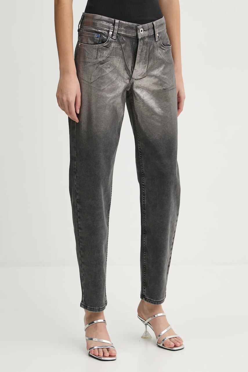 Rifle Karl Lagerfeld Jeans dámske, šedá farba, A1W10099