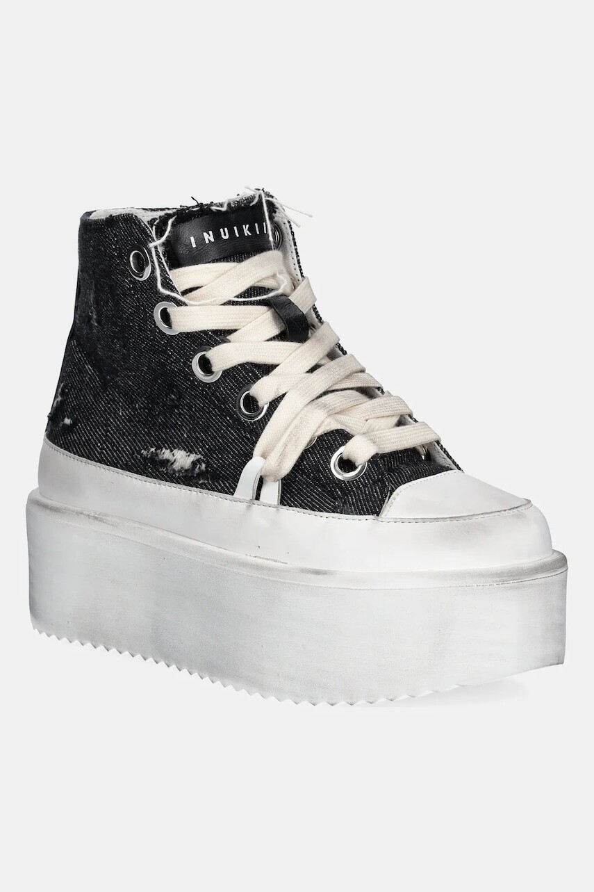 Tenisky Inuikii Levy Jeans High dámske, čierna farba, 1001.007.0021.000 / 30103-058