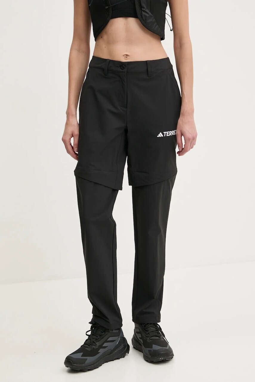 Turistické nohavice adidas TERREX Multi čierna farba, IZ3322