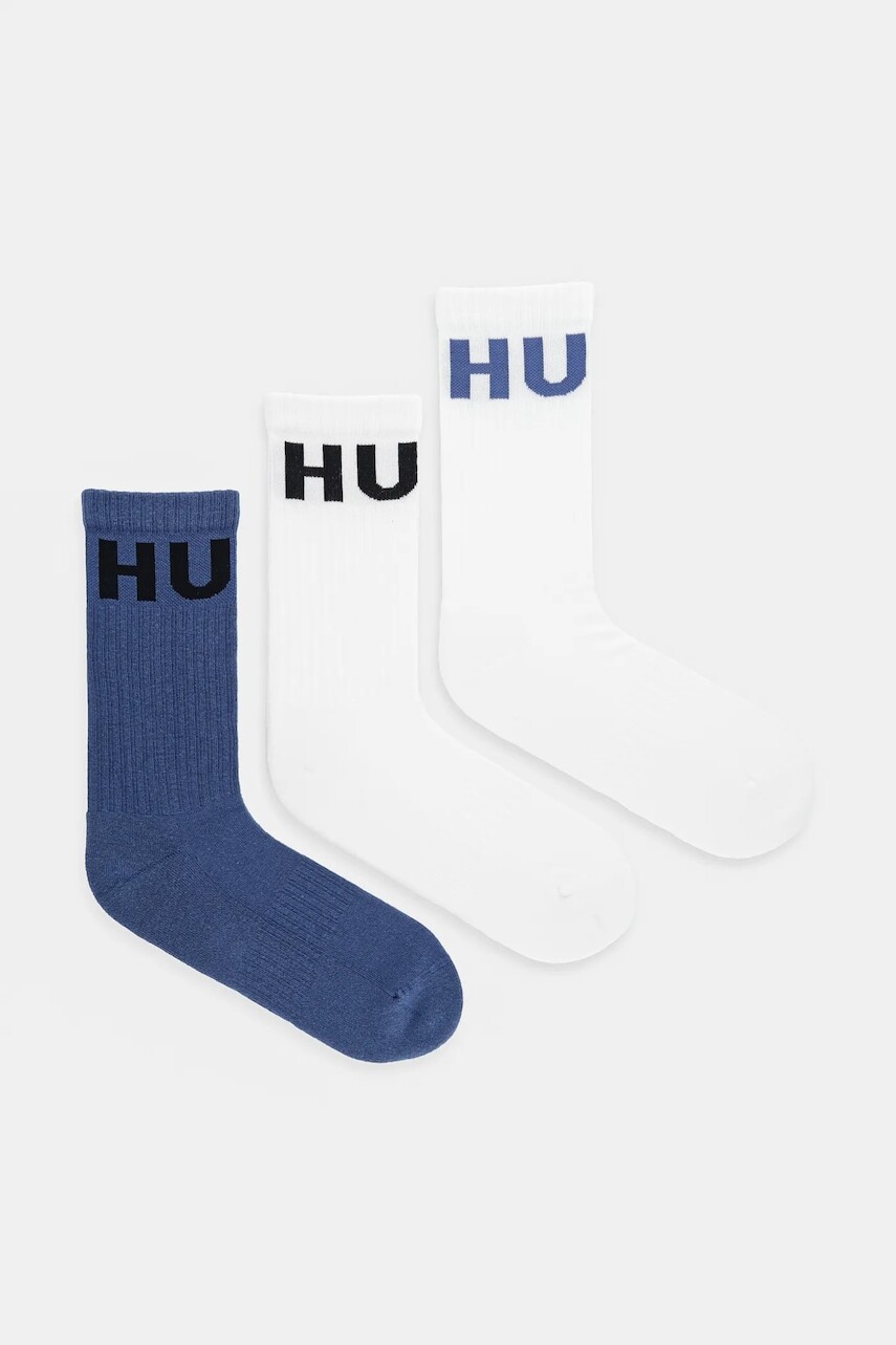 Ponožky HUGO 3-pak čierna farba, 50531517