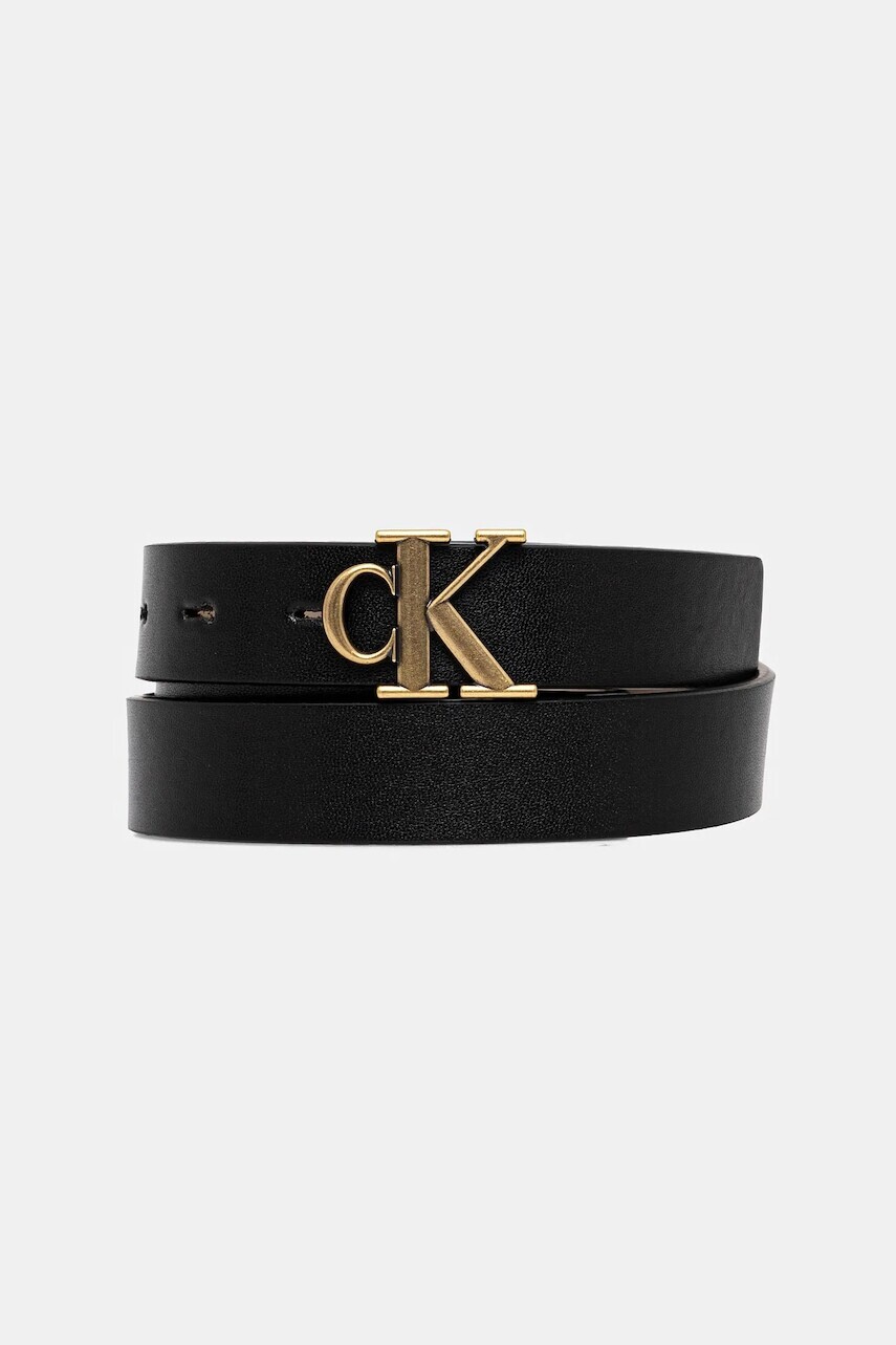 Opasok Calvin Klein Jeans dámsky, čierna farba, LV04K7005G
