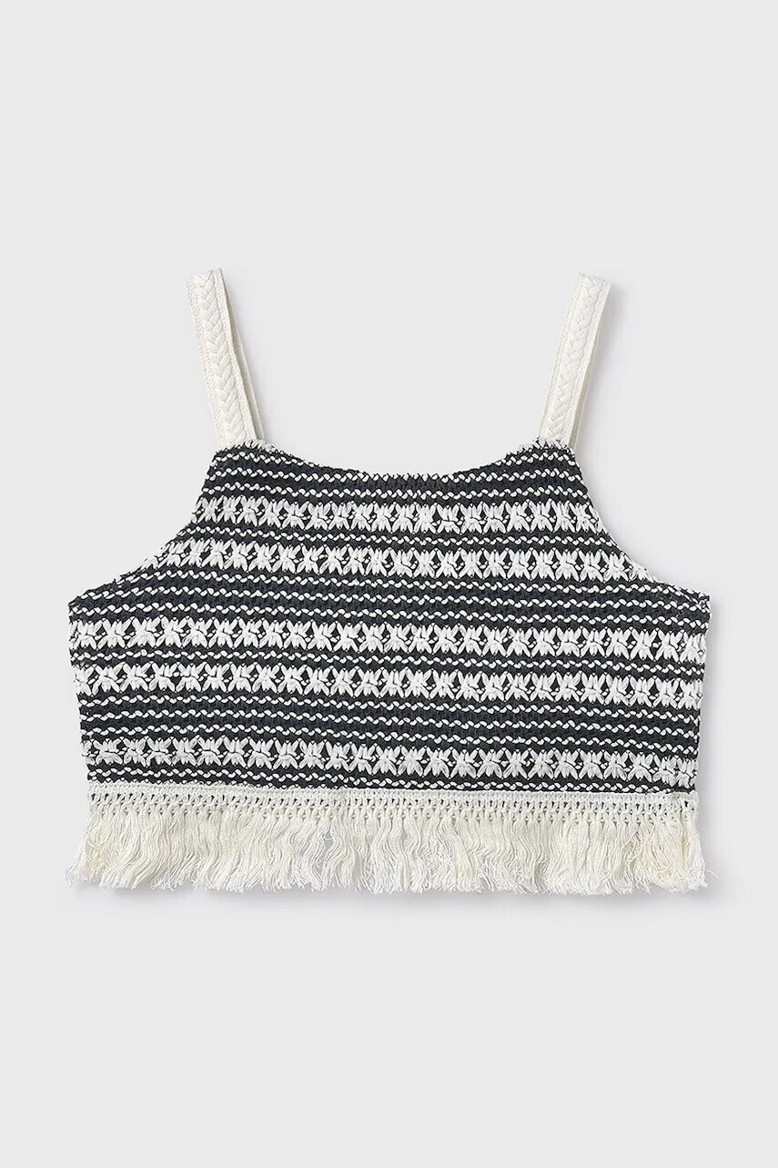 Detský top Mayoral čierna farba, 6040