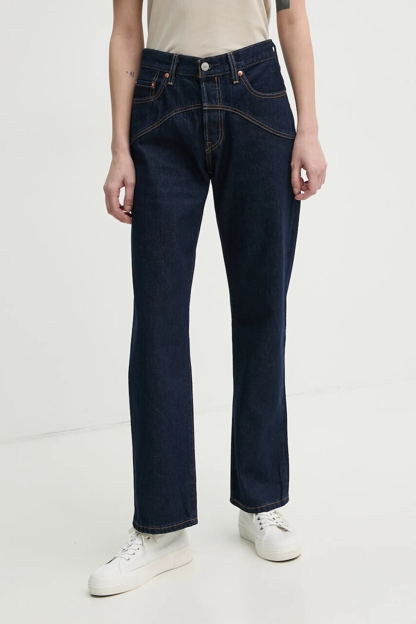 Bavlnené rifle Levi's 501 90s WESTERN vysoký pás, 001V3
