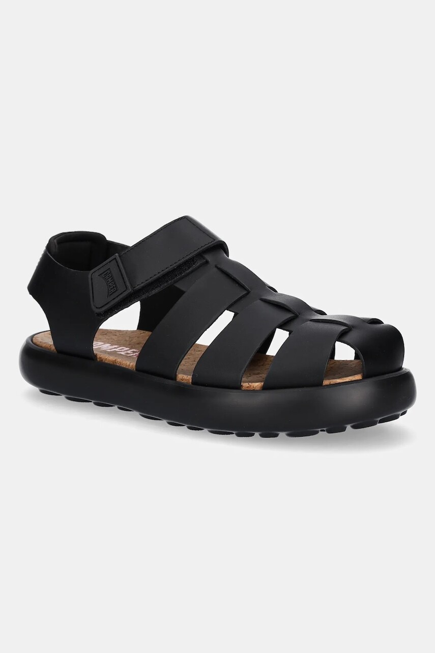 Kožené sandále Camper Pelotas Flota Sandal pánske, čierna farba, K100938-003