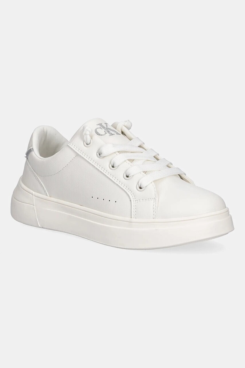 Detské tenisky Calvin Klein Jeans biela farba, V3A9-82023