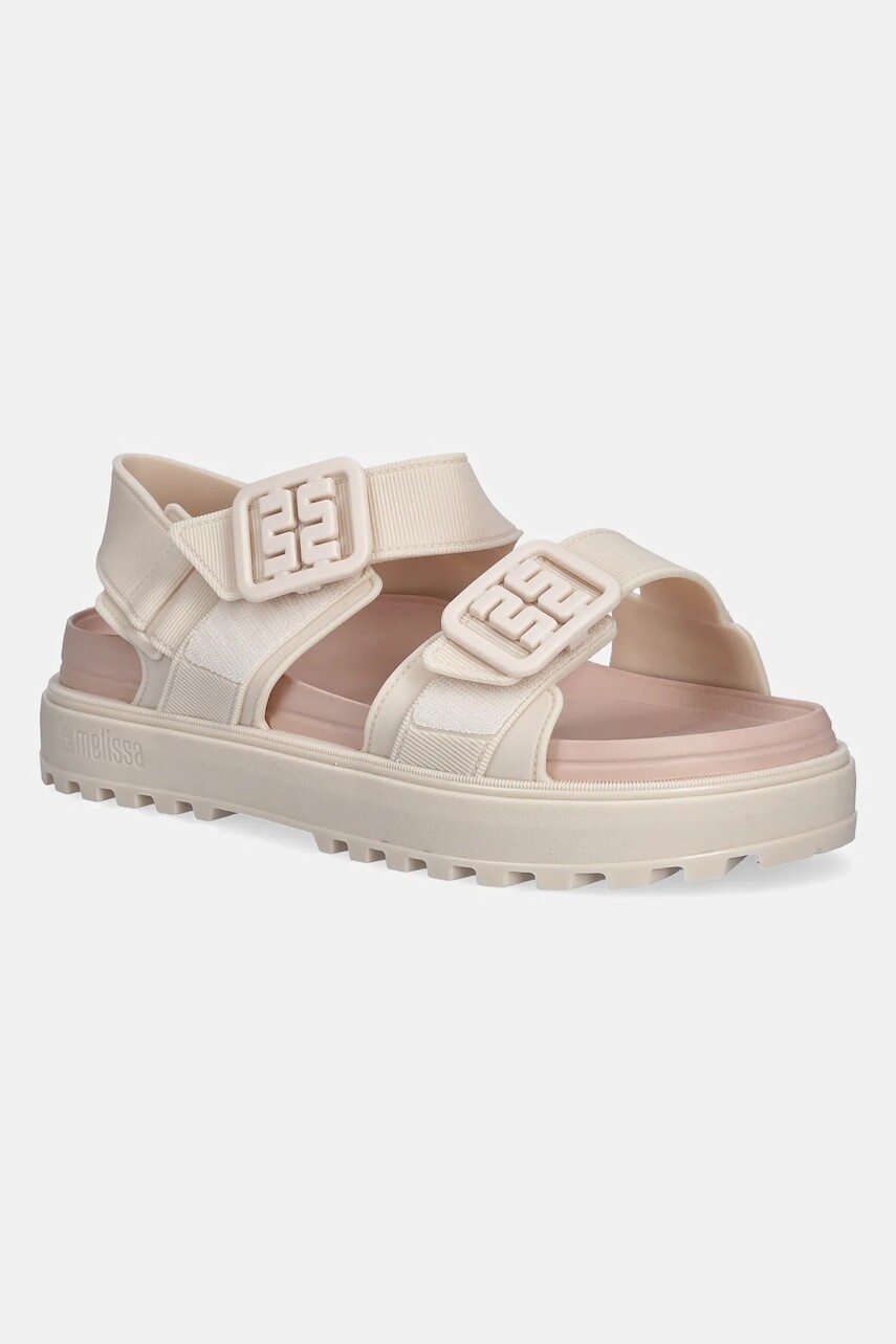 Sandále Melissa TOWNY dámske, béžová farba, na platforme, M 35964