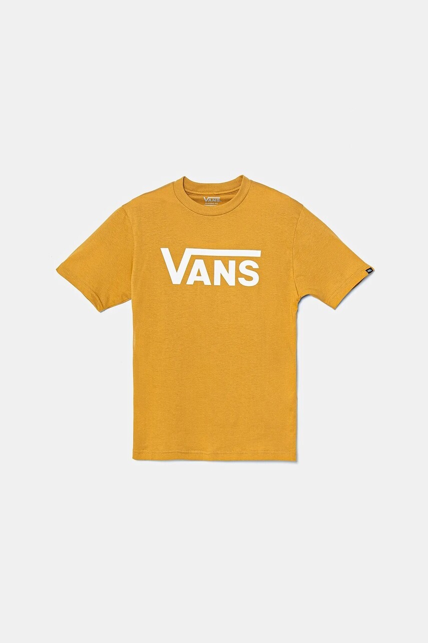 Detské bavlnené tričko Vans Vans Classic žltá farba, s potlačou, VN000IVFBL21