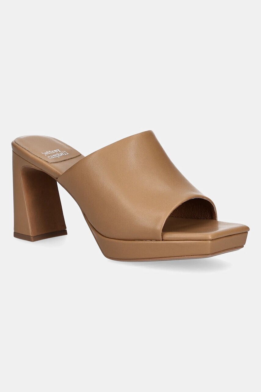 Šľapky Jeffrey Campbell Caviar dámske, béžová farba, na podpätku, JC-923-1-2