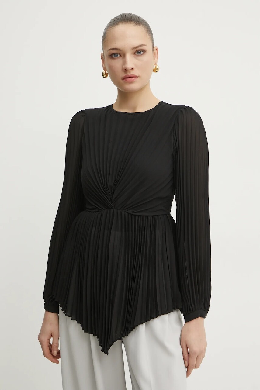 Blúzka Twinset dámska, čierna farba, jednofarebná, 251TP2333