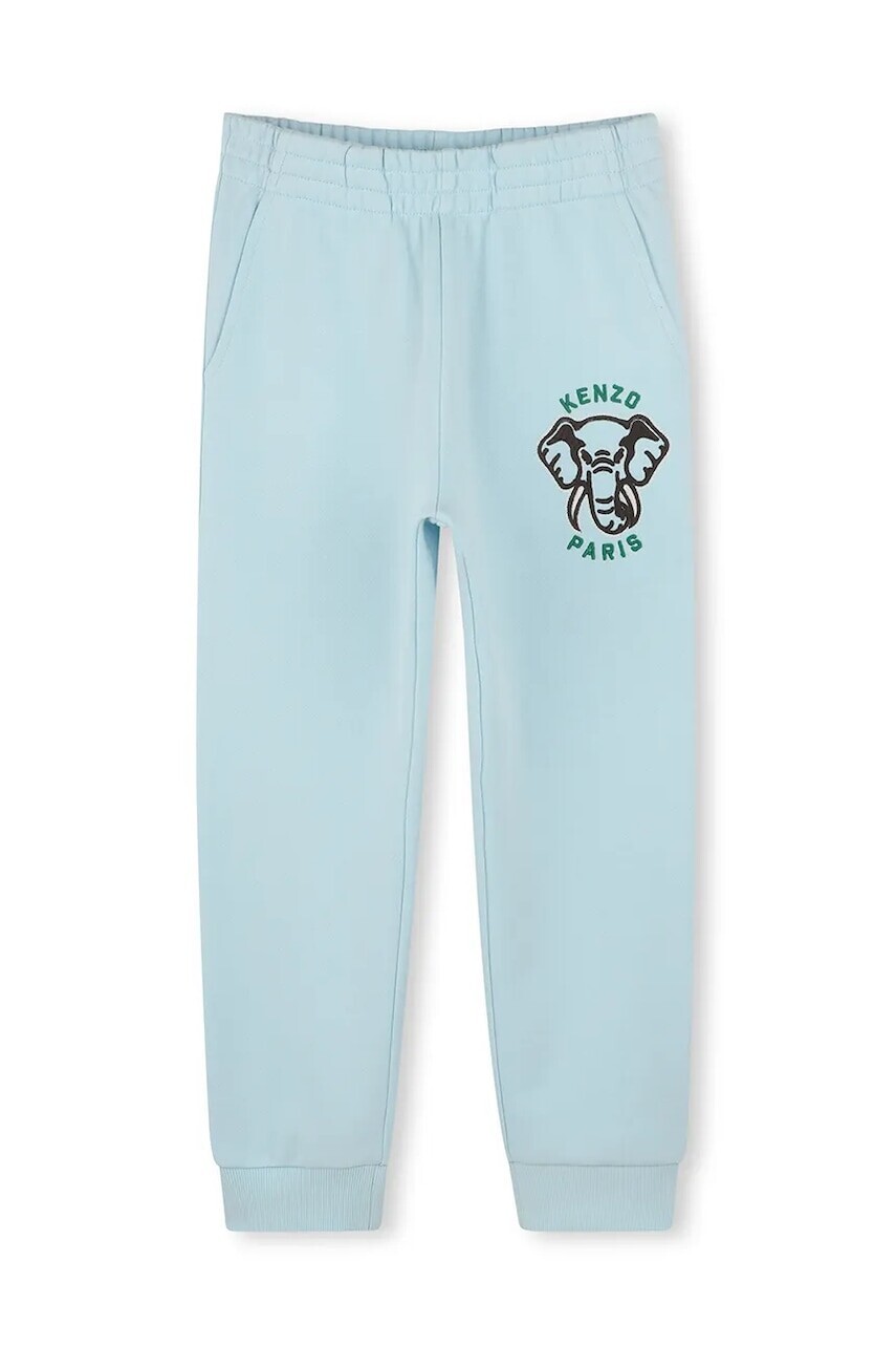 Detské bavlnené tepláky Kenzo Kids jednofarebné, K60905