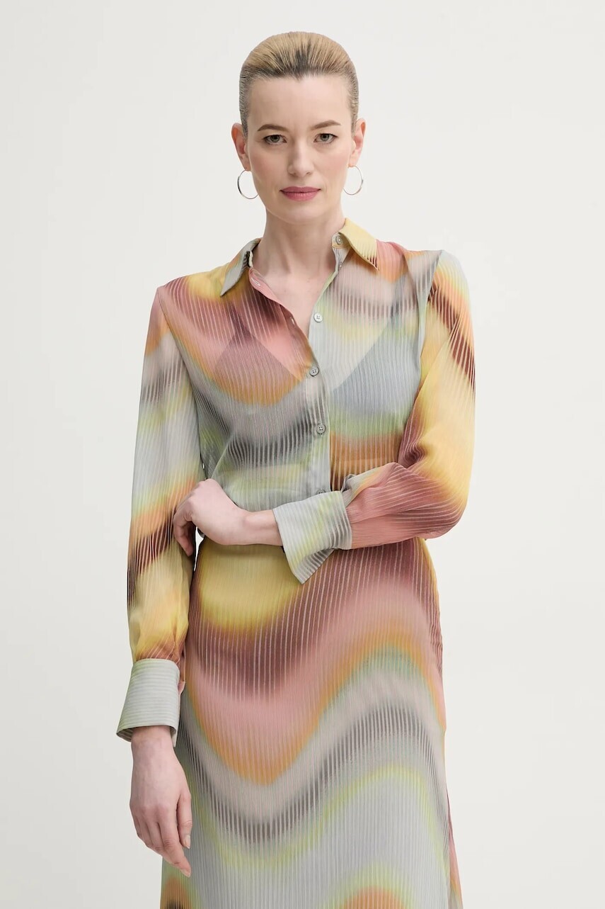 Košeľa PS Paul Smith dámska, regular, s klasickým golierom, W2R.335B.P31285