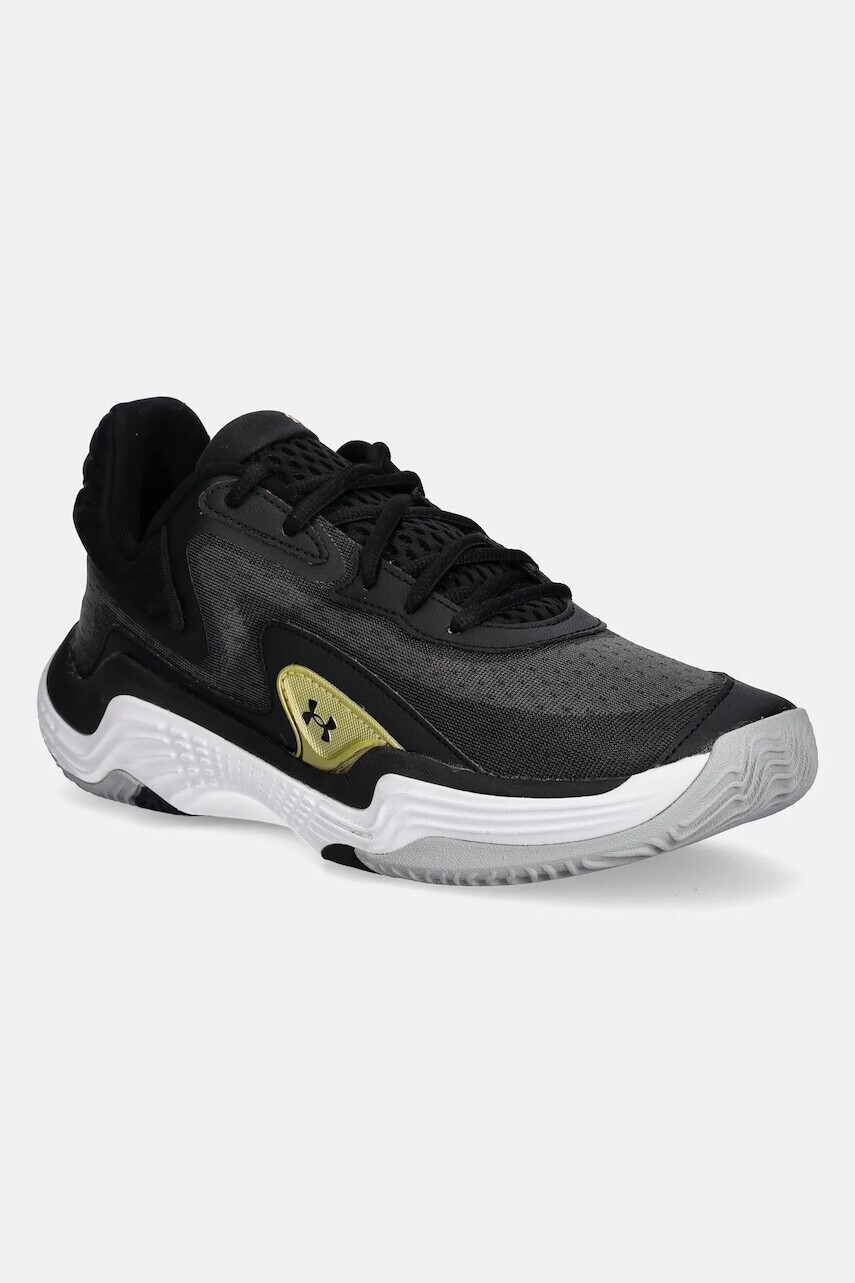 Basketbalové topánky Under Armour Spawn 7 čierna farba, 3028461
