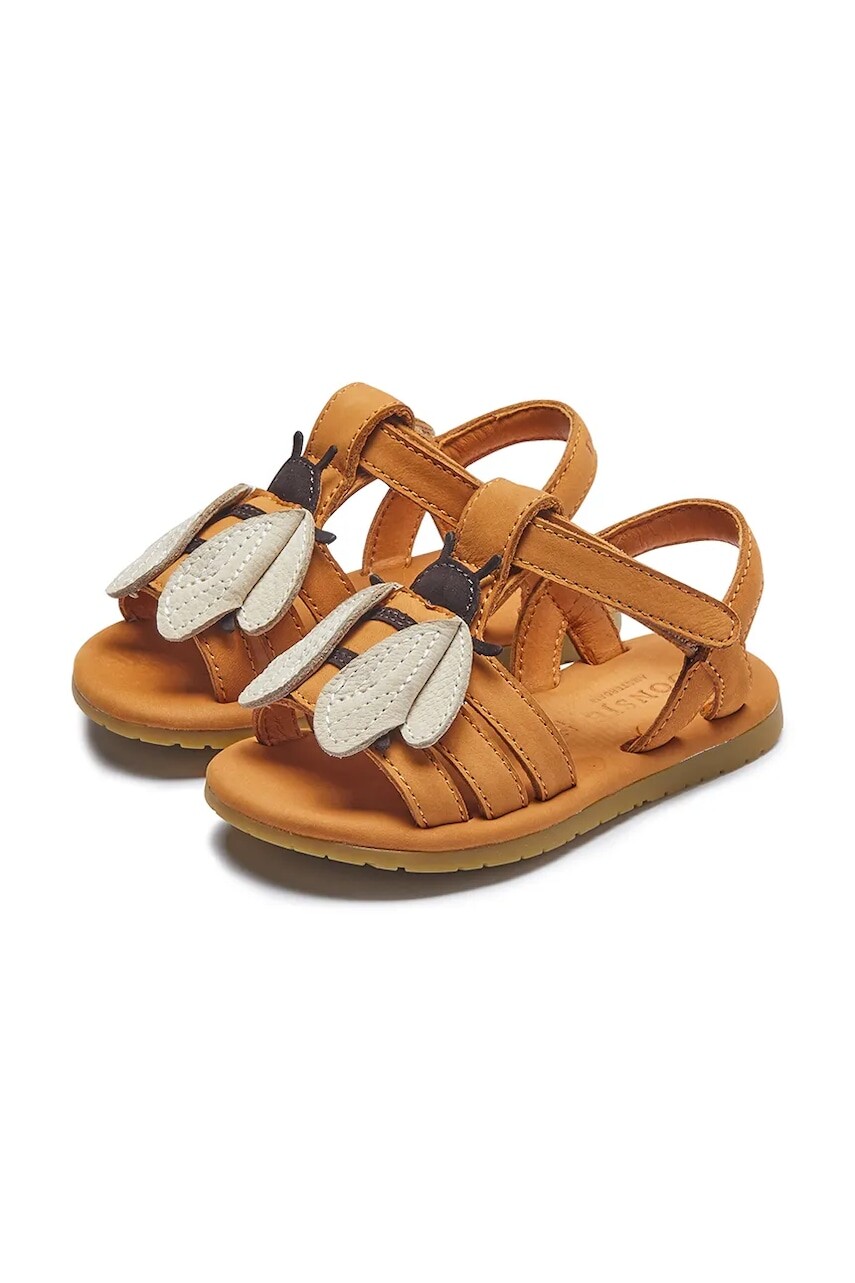Detské kožené sandálky Donsje Jiles Sky Sandals Bee hnedá farba, 1501801