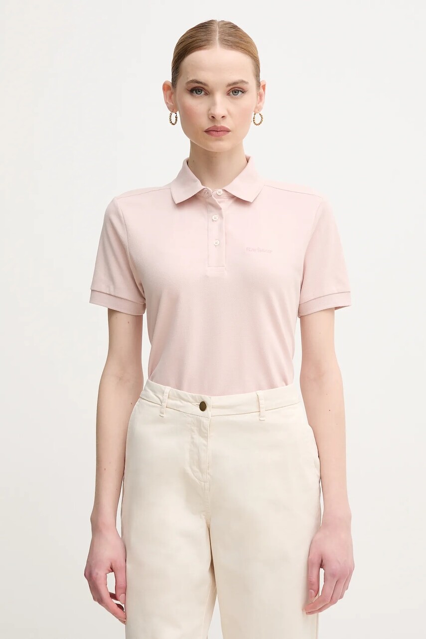 Polo tričko Barbour Bowford dámske, béžová farba, LML0886PI35