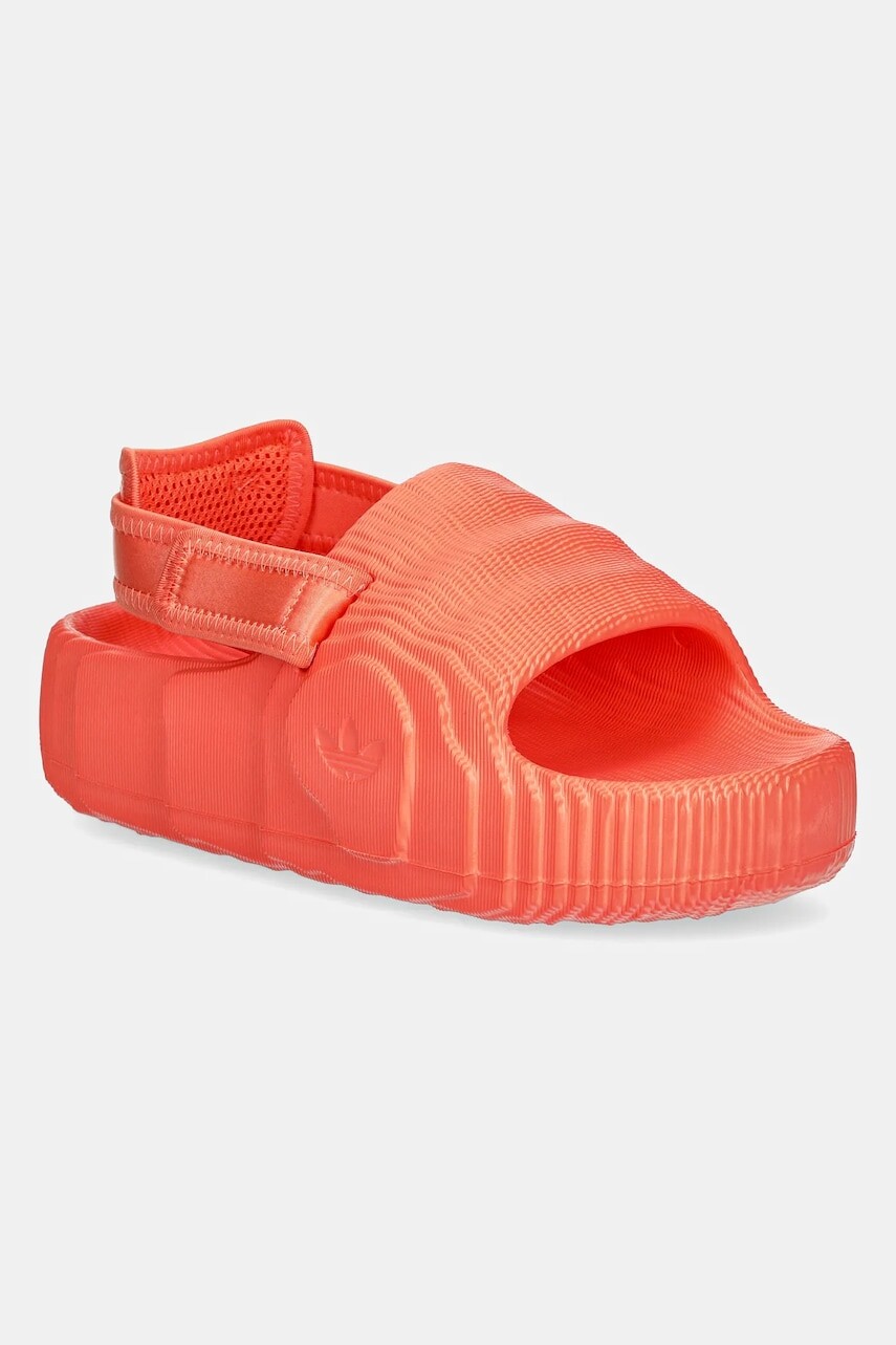Šľapky adidas Originals Adilette 22 Xlg W dámske, oranžová farba, na platforme, JH9700