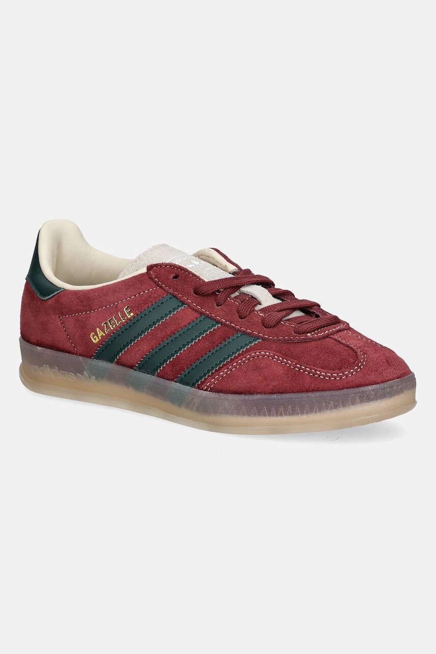 Semišové tenisky adidas Originals Gazelle Indoor bordová farba, JH5403