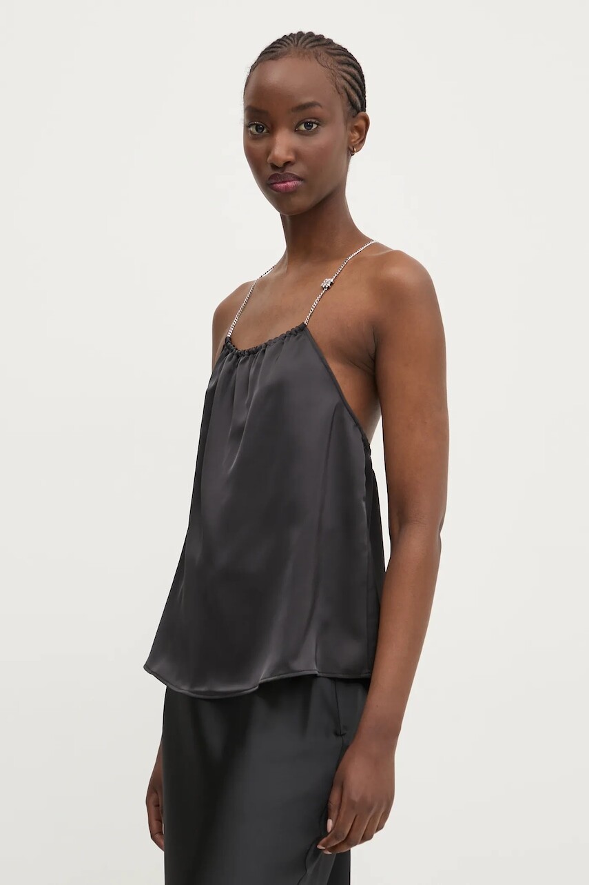 Top HUGO dámska, čierna farba, jednofarebná, 50536436