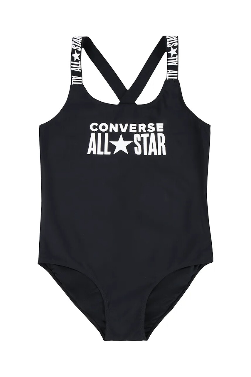 Jednodielne plavky pre bábätká Converse čierna farba, 1CD456