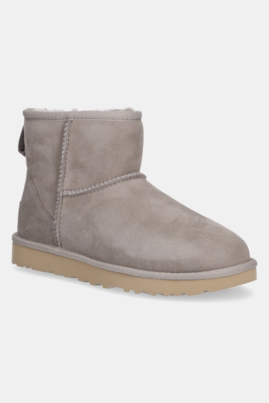 Semišové snehule UGG Classic Mini II šedá farba, 1016222-CPF
