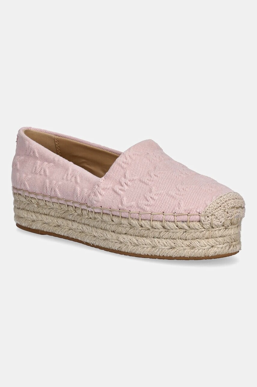 Espadrilky MICHAEL Michael Kors Lynn ružová farba, na platforme, 40S5LYFP3D.653