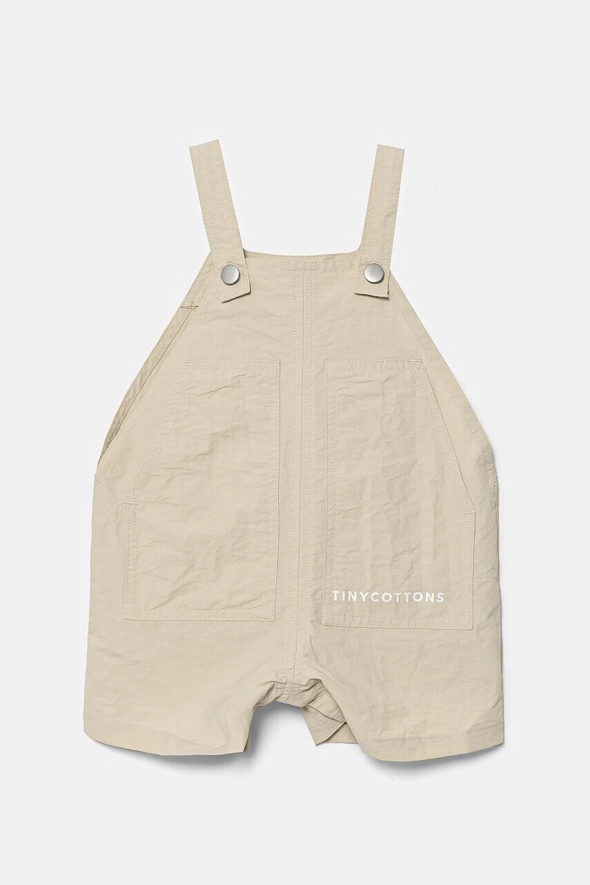 Detské dupačky Tinycottons SOLID SHORT DUNGAREE SS25-254