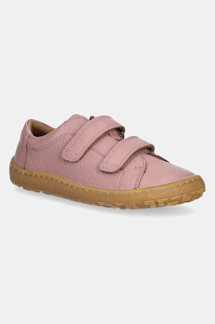 Detské kožené poltopánky Froddo BAREFOOT BASE ružová farba, G3130240