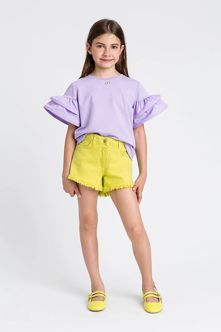 Detské tričko Twinset fialová farba, 251GJ2440