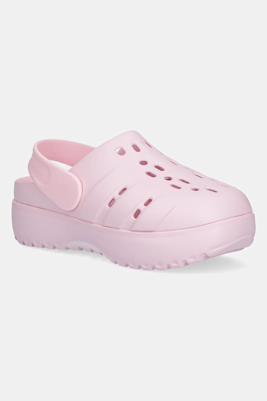 Šľapky adidas Adilette Clog Platform dámske, ružová farba, JR2626