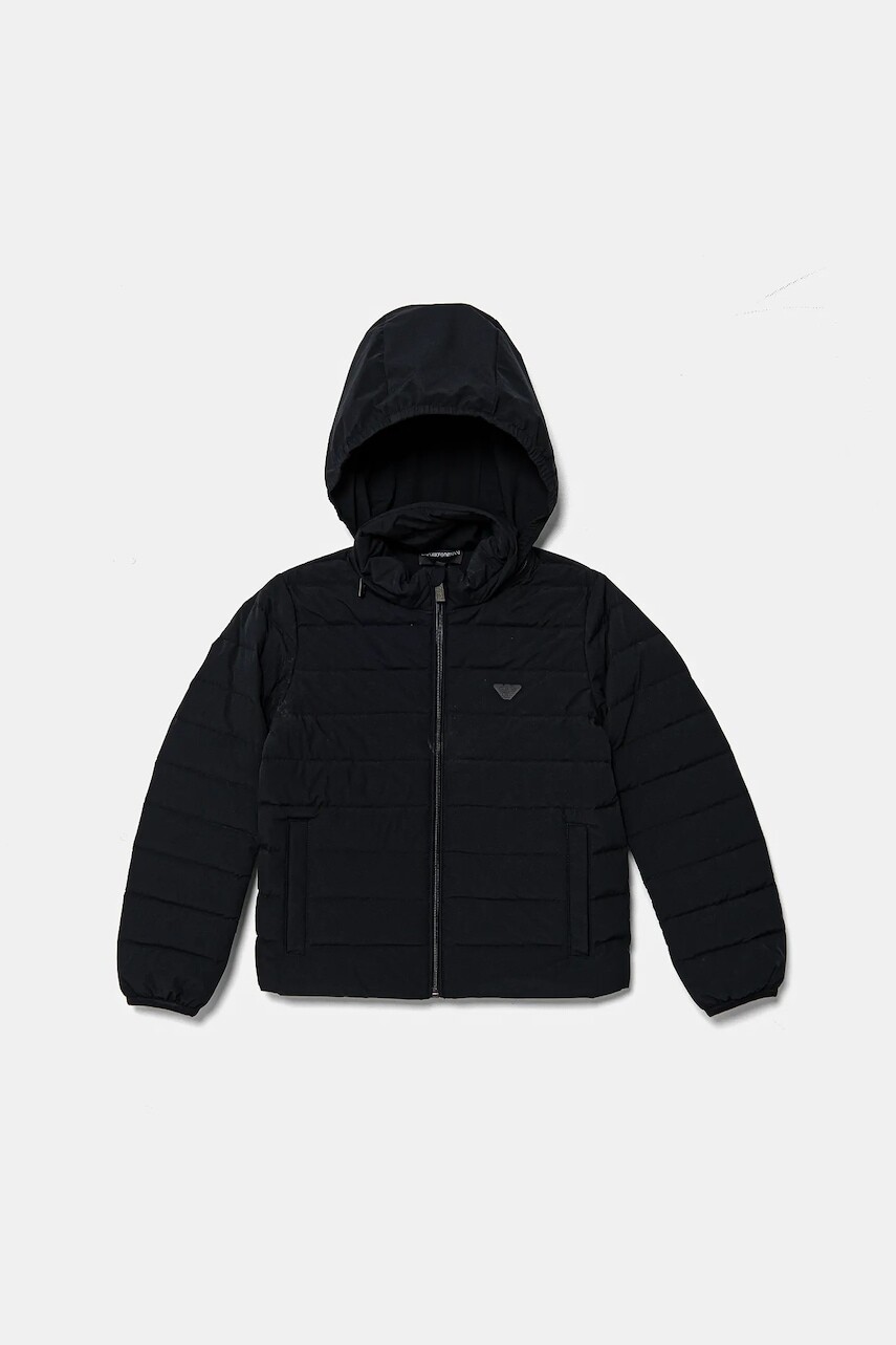 Detská páperová bunda Emporio Armani tmavomodrá farba, EB000423 AF14935